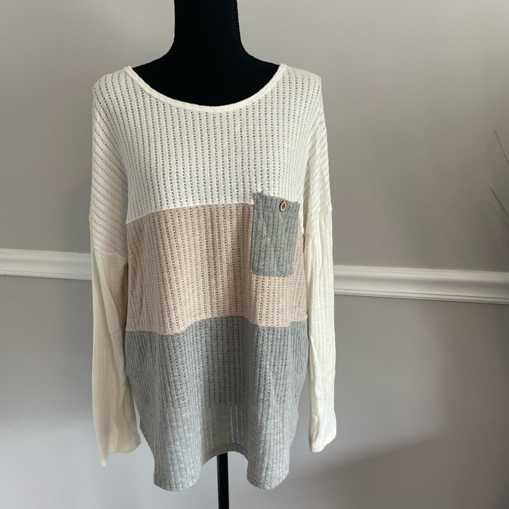 Colorblock Knit Sweater